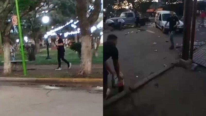 Imagen de Tiros al aire con una escopeta y batalla campal entre j&oacute;venes