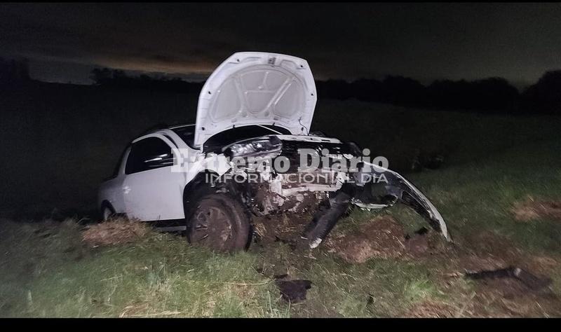 As&iacute; qued&oacute; la camioneta Saveiro Cross tras el siniestro.