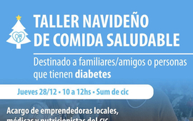 Imagen de El 28/12 en el CIC, Taller Navide&ntilde;o de Comida Saludable.