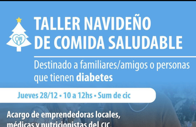 Imagen de El 28/12 en el CIC, Taller Navideño de Comida Saludable.