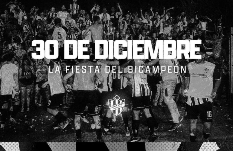 Imagen de El 30/12, Uni&oacute;n realizar&aacute; la 'Fiesta del BiCampe&oacute;n' de F&uacute;tbol.