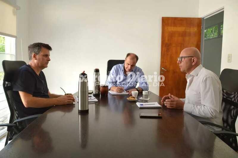 Imagen de Pighin y Boero recibieron a Roberto Delorenzi, director de H&aacute;bitat provincial.