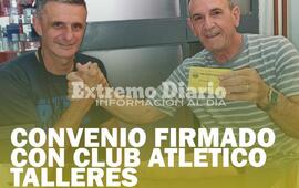 Imagen de El Sindicato Municipal firm&oacute; un convenio con el Club Talleres