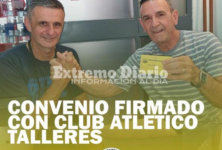 Imagen de El Sindicato Municipal firmó un convenio con el Club Talleres