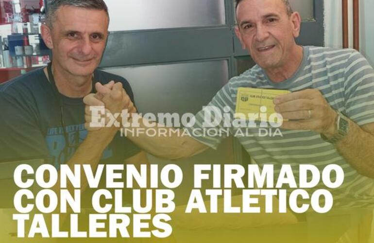 Imagen de El Sindicato Municipal firmó un convenio con el Club Talleres