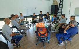 Imagen de Alvear: Reuni&oacute;n con el director de Protecci&oacute;n Civil