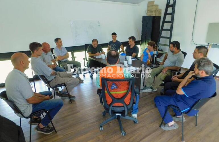 Imagen de Alvear: Reuni&oacute;n con el director de Protecci&oacute;n Civil