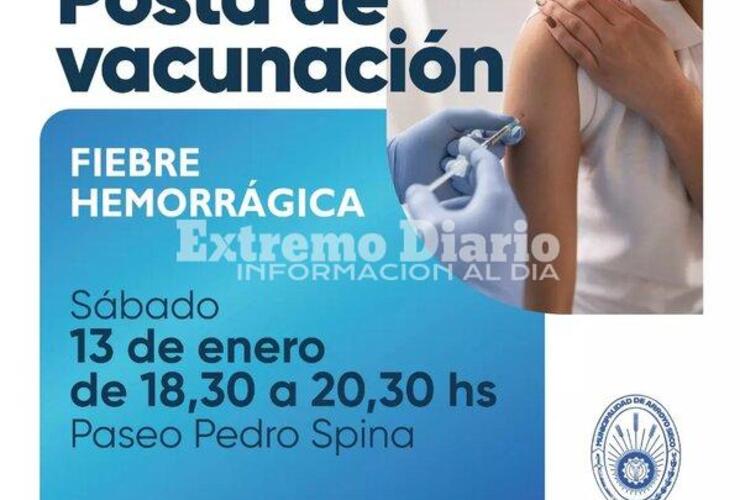 Imagen de Arroyo Seco: Posta de vacunación contra la Fiebre Hemorrágica Argentina