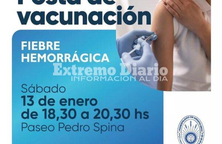 Imagen de Arroyo Seco: Posta de vacunaci&oacute;n contra la Fiebre Hemorr&aacute;gica Argentina