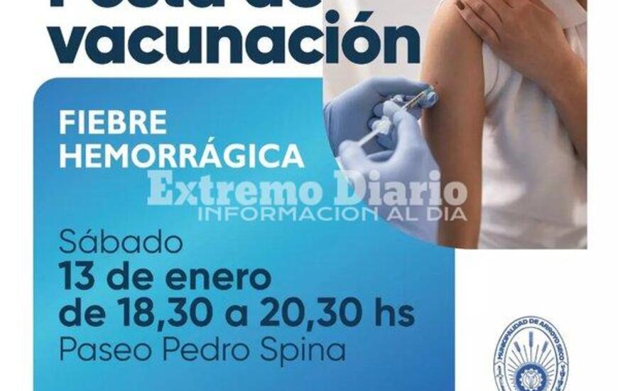 Imagen de Arroyo Seco: Posta de vacunaci&oacute;n contra la Fiebre Hemorr&aacute;gica Argentina