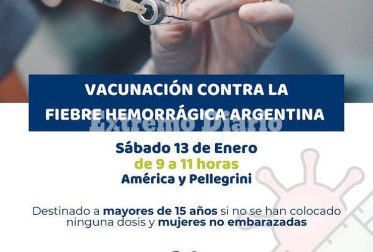 Imagen de Alvear: Campaña de vacunación contra la Fiebre Hemorrágica Argentina