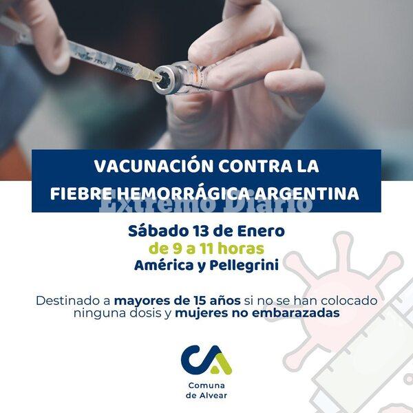 Imagen de Alvear: Campa&ntilde;a de vacunaci&oacute;n contra la Fiebre Hemorr&aacute;gica Argentina