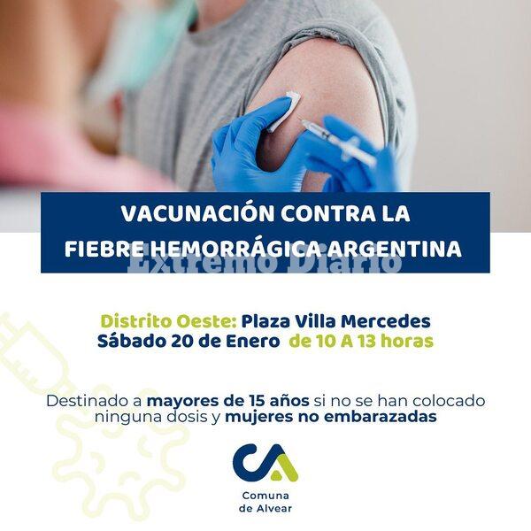 Imagen de Alvear: Campa&ntilde;a de vacunaci&oacute;n contra la Fiebre Hemorr&aacute;gica Argentina