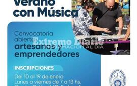 Imagen de Verano con M&uacute;sica: Convocatoria de artesanos y emprendedores