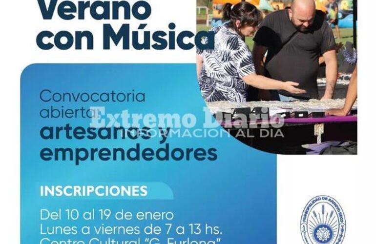 Imagen de Verano con M&uacute;sica: Convocatoria de artesanos y emprendedores
