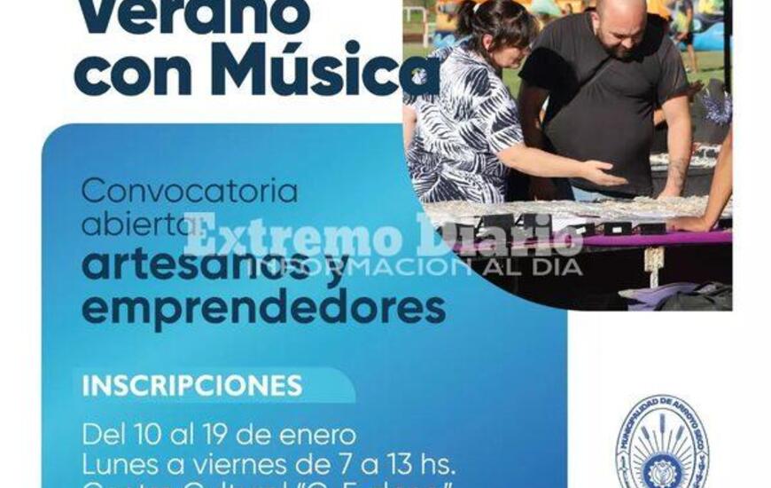 Imagen de Verano con M&uacute;sica: Convocatoria de artesanos y emprendedores