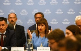 La ministra de Seguridad en el plenario de Comisiones de Diputados. (T&egrave;lam)