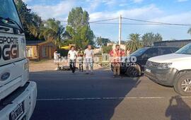 Imagen de Accidente en Ruta 21: Choque entre autom&oacute;vil y moto