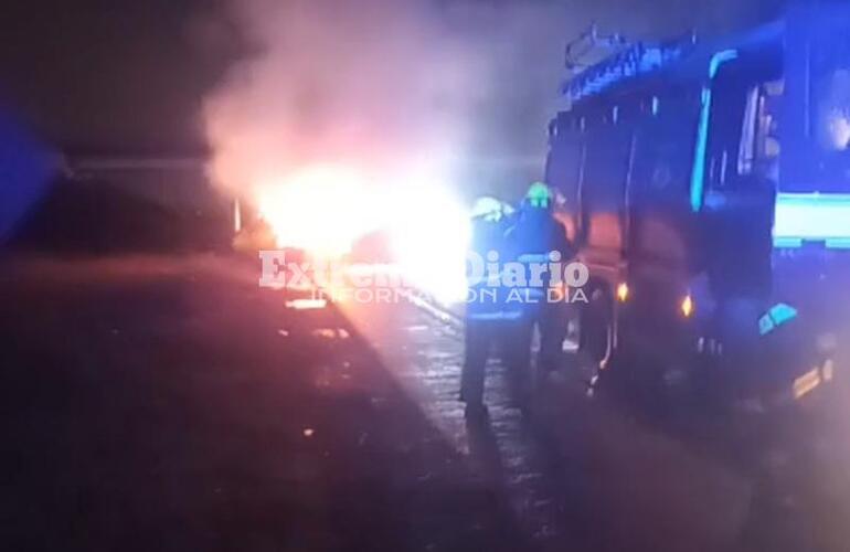 Imagen de Incendio de una camioneta