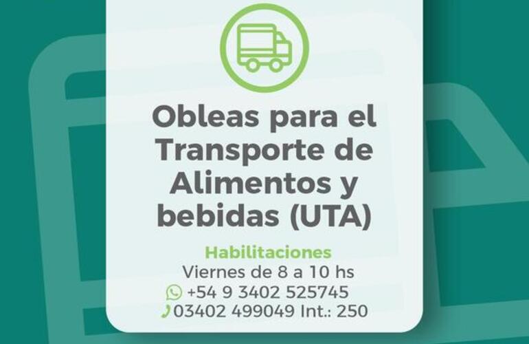 Imagen de Renovación de Habilitación para Transporte de Alimentos