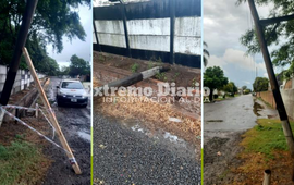 Imagen de Arroyo Seco: La tormenta dej&oacute; dos postes y algunas ramas ca&iacute;das