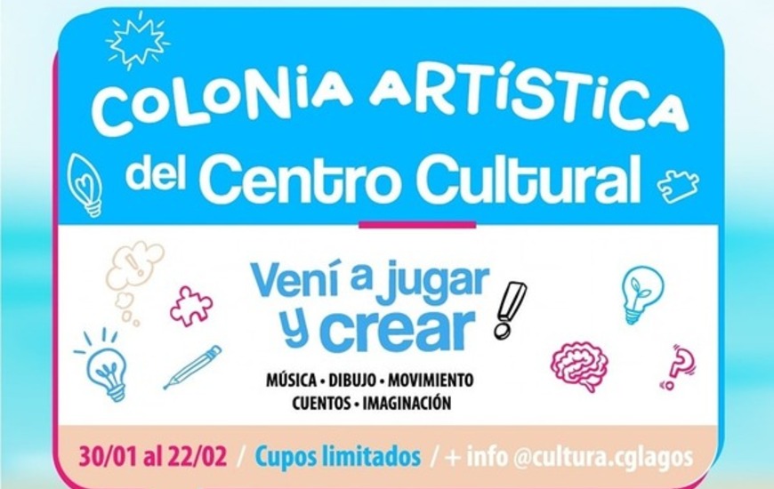 Imagen de Inscripciones Abiertas para la Primera Colonia Art&iacute;stica de Verano en General Lagos