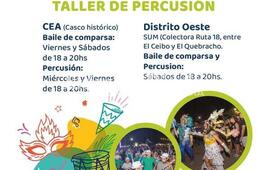 Imagen de Alvear: Inscripci&oacute;n abierta para los talleres de carnavales