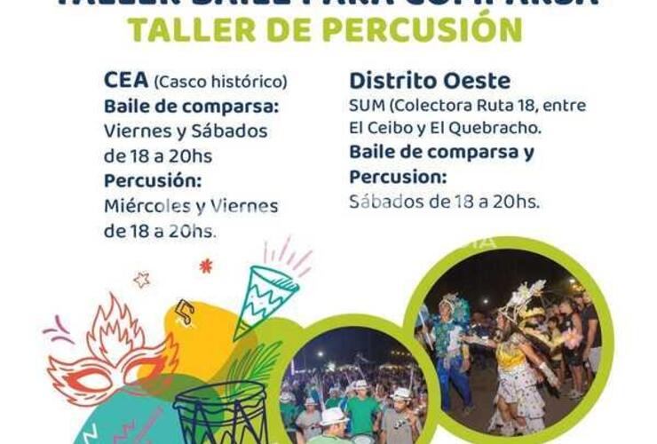 Imagen de Alvear: Inscripción abierta para los talleres de carnavales