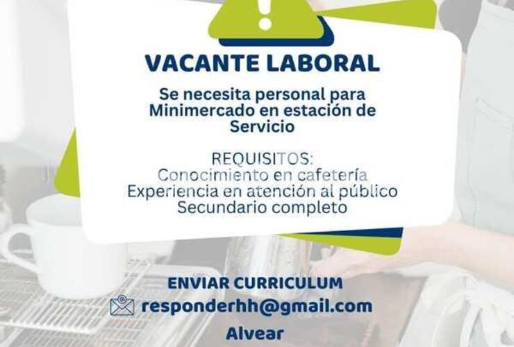 Imagen de Alvear: Dos vacantes laborales en la localidad