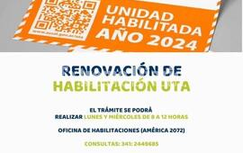 Imagen de Ya est&aacute; disponible la renovaci&oacute;n de habilitaci&oacute;n UTA