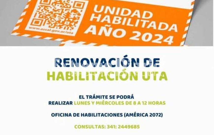 Imagen de Ya est&aacute; disponible la renovaci&oacute;n de habilitaci&oacute;n UTA