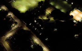 Imagen de Central Argentino de Fighiera coloc&oacute; luces Led en el predio del Camping.