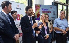 Pullaro durante el lanzamiento del BE2024 en Ca&ntilde;ada de G&oacute;mez. (Prensa GSF)