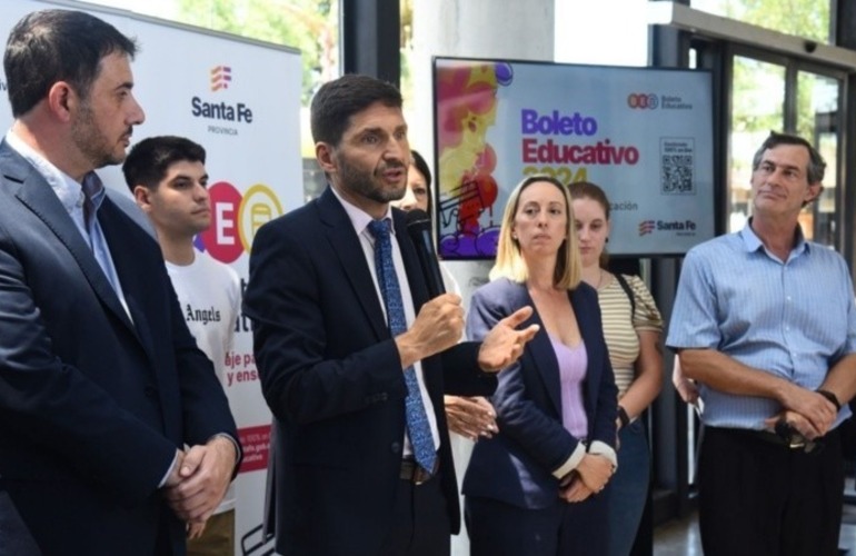 Pullaro durante el lanzamiento del BE2024 en Ca&ntilde;ada de G&oacute;mez. (Prensa GSF)