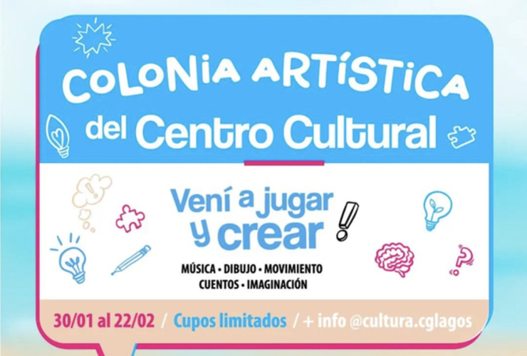 Imagen de Se viene la Colonia Artística del Centro Cultural de General Lagos.