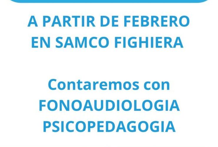 Imagen de El SAMCo de Fighiera incorpora Fonoaudiología y Psicopedagogía