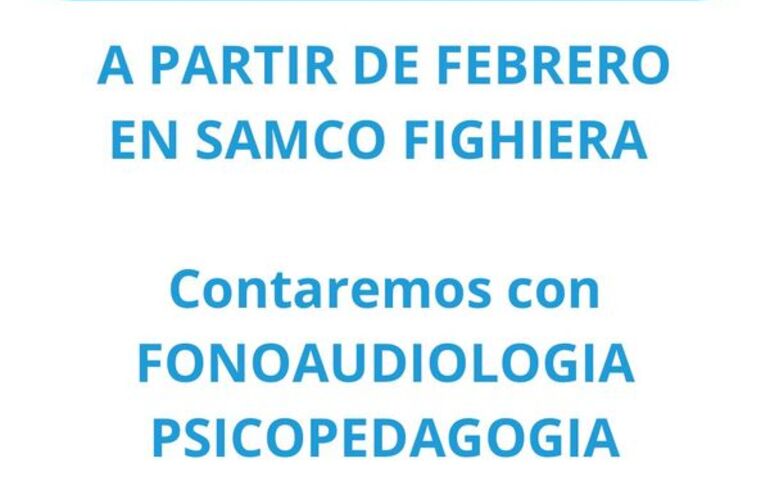 Imagen de El SAMCo de Fighiera incorpora Fonoaudiología y Psicopedagogía