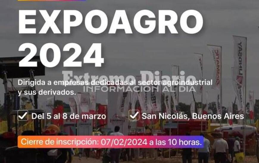 Imagen de Convocatoria abierta para la Expoagro 2024