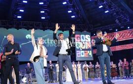 Imagen de Maxi Pullaro acompa&ntilde;&oacute; a la delegaci&oacute;n santafesina en Cosqu&iacute;n