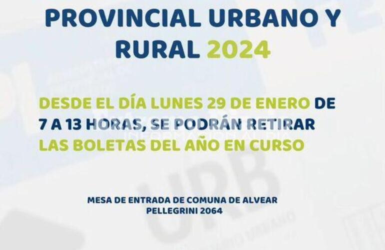 Imagen de Alvear: Ya están disponibles los impuestos inmobiliario y rural 2024