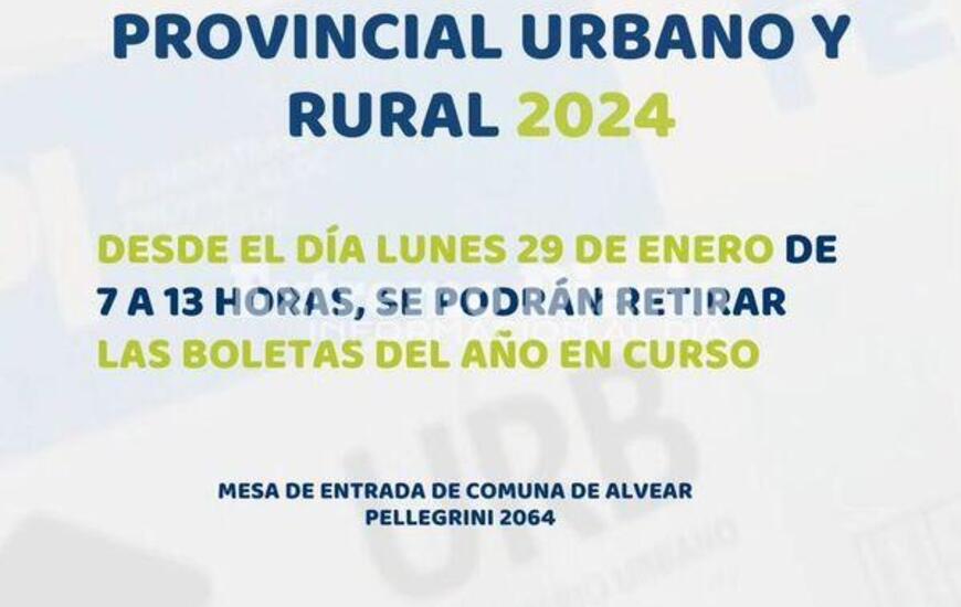 Imagen de Alvear: Ya est&aacute;n disponibles los impuestos inmobiliario y rural 2024