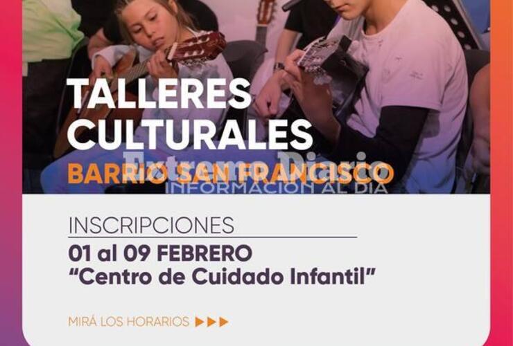 Imagen de Abren las inscripciones a los talleres en el barrio San Francisco