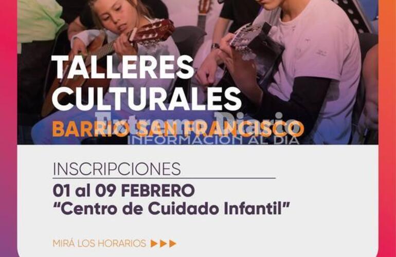 Imagen de Abren las inscripciones a los talleres en el barrio San Francisco