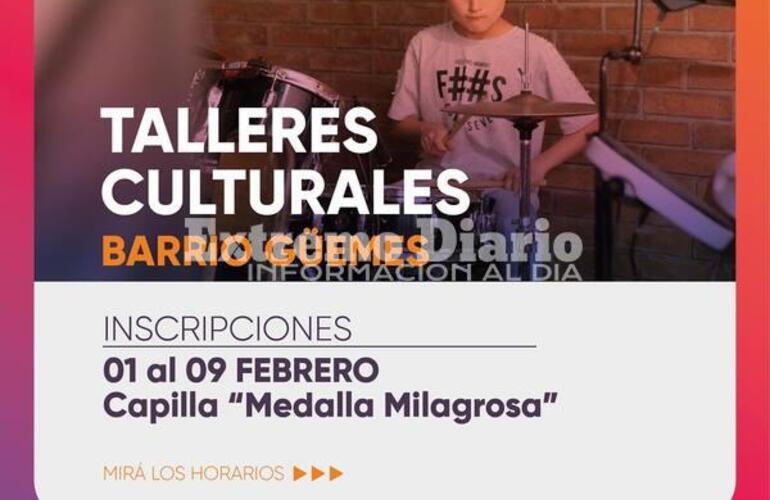 Imagen de Abren las inscripciones a los talleres en el barrio G&uuml;emes