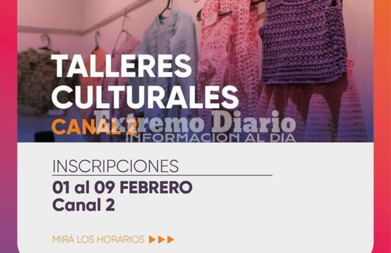 Imagen de Abren las inscripciones a los talleres en Canal 2