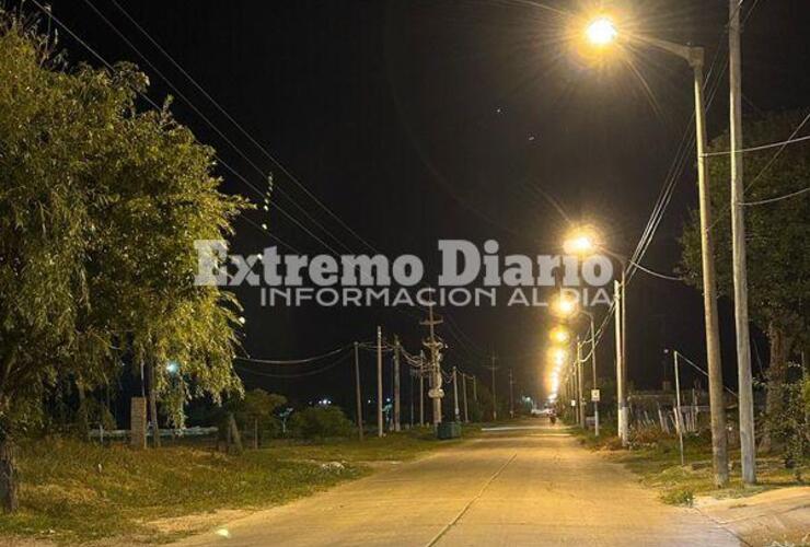 Imagen de Se colocaron nuevas luces en Arroyo Seco