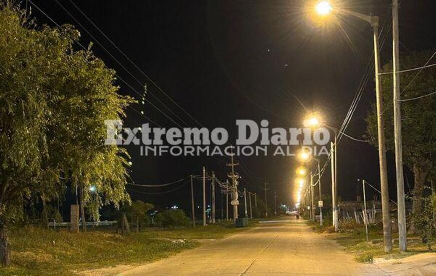 Imagen de Se colocaron nuevas luces en Arroyo Seco