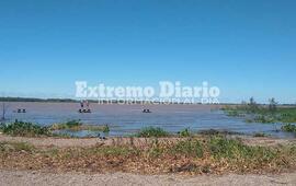 Imagen de La crecida del r&iacute;o da&ntilde;&oacute; la bajada p&uacute;blica comunal en Fighiera