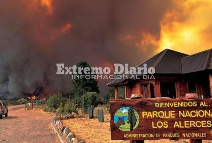 Imagen de Incendio en Los Alerces: ya son más de dos mil las hectáreas quemadas del Parque Nacional