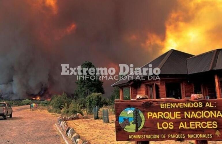 Imagen de Incendio en Los Alerces: ya son más de dos mil las hectáreas quemadas del Parque Nacional